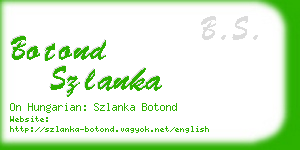 botond szlanka business card